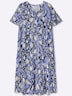 Webkleid A-Linien-Kleid mit Volants Kurzarm