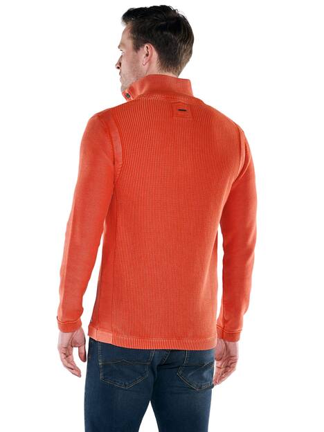 engbers Herren Pullover Polokragen , Orange