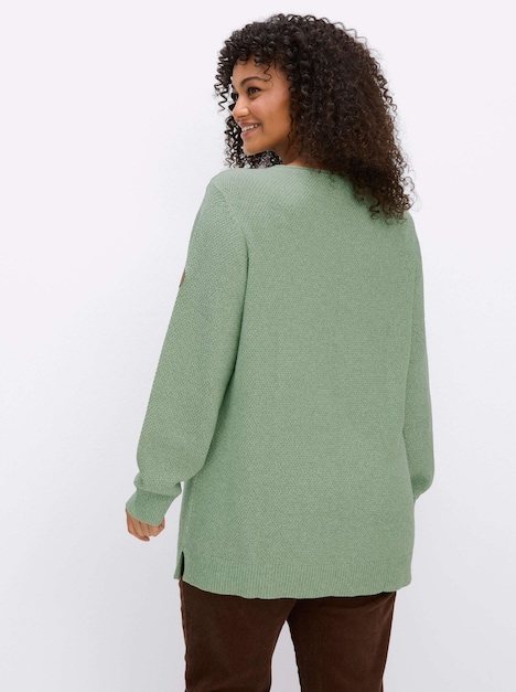 Langarm-Pullover Langarm-Pullover im soften Strukturstrick Langarm keine Angabe