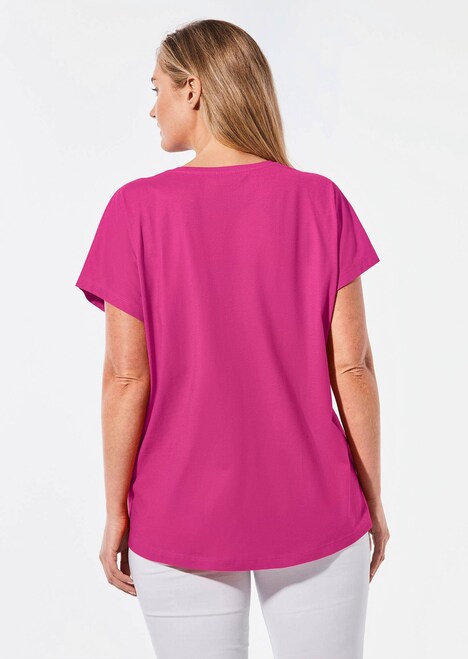 Lässiges Shirt mit Rundhalsausschnitt