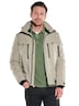 Herren Funktionsjacke mit abnehmbarer Kapuze , Braunbeige