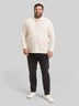 Langarm Poloshirt mit Waffelstruktur