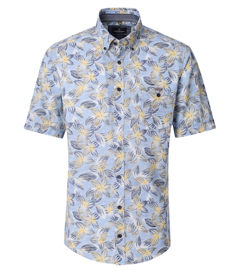 Freizeithemd Kurzarm Print Casual Fit