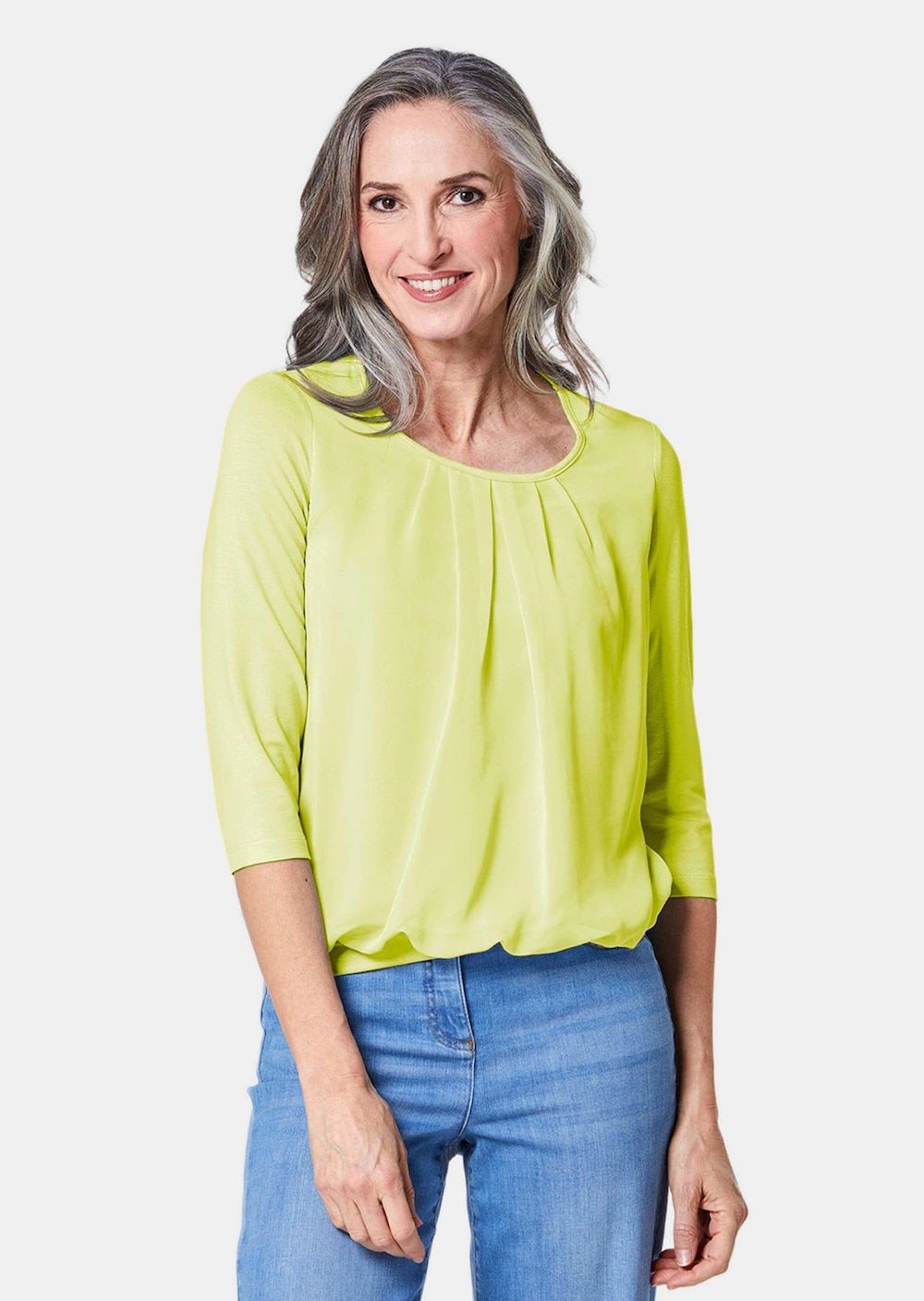 Gepflegtes Shirt in eleganter Blusen-Optik