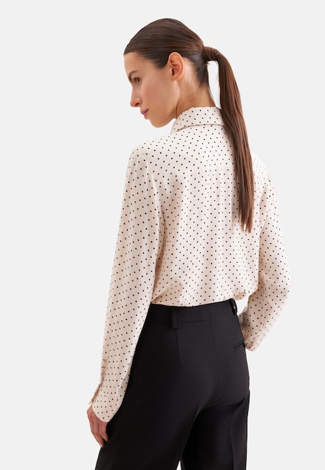 Damen Ausgestellte Bluse - Druck