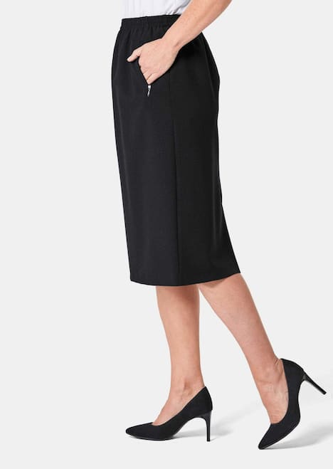 GOLDNER Rok Kreukvrije rok met elastische tailleband