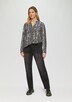Bluse mit Animal-Print aus Viskosemix