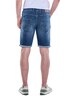 Herren Jeans-Shorts regular , Mittelblau