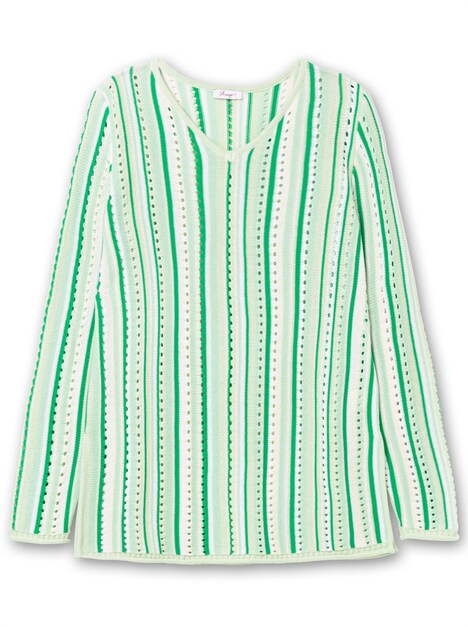 Pullover Langarm Streifen