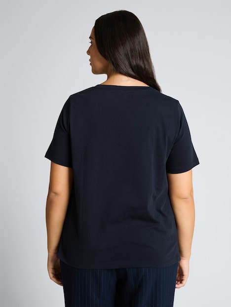Boxy Fit T-Shirt mit Brusttasche