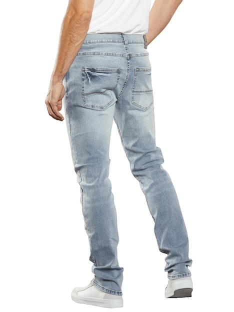 Herren Super-Stretch-Jeans regular , Hellblau
