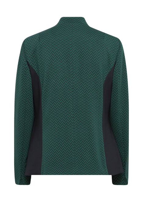 GOLDNER Blazer Mooie jacquardblazer van zachte jersey