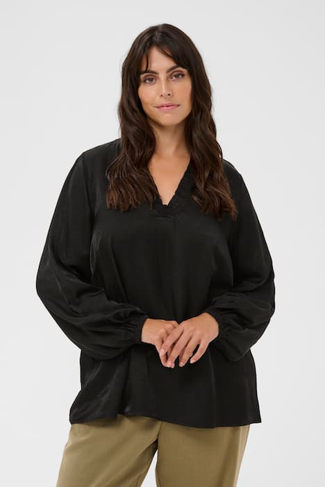 Langarm-Bluse Regular fit