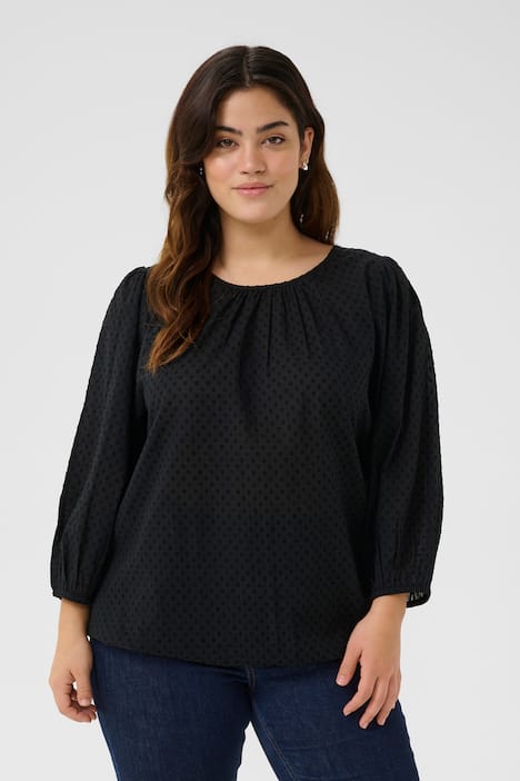 Langarm-Bluse Regular fit