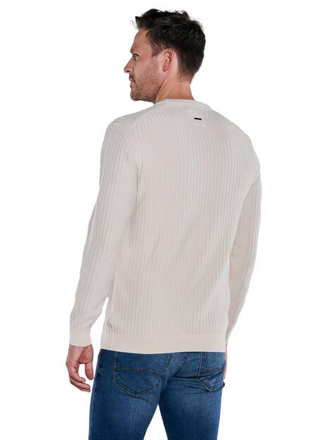 engbers Herren Pullover Rundhals , Creme
