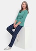 Basic shirt met boothals