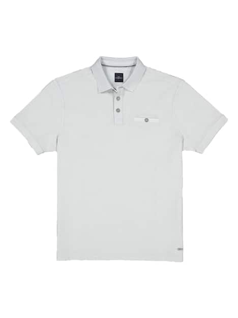 engbers Herren Polo-Shirt strukturiert , Hellgrau