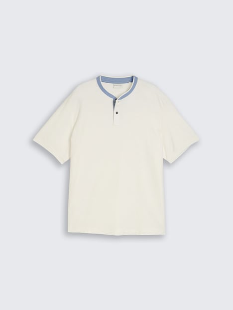 Poloshirt mit Stehkragen