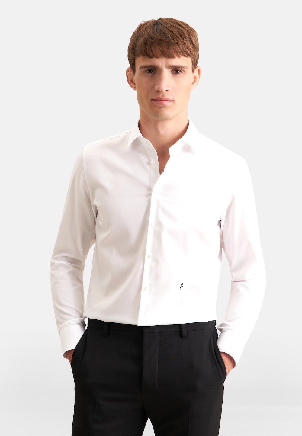 Herren Business Hemd - Uni