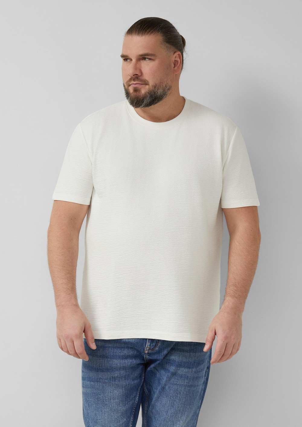 Strukturiertes T-Shirt