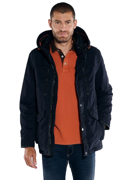 Jacke mit abnehmbarer Kapuze