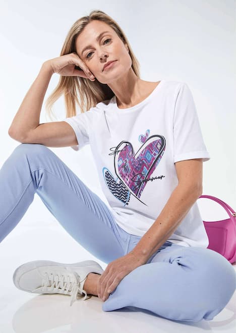 Jersey shirt met print