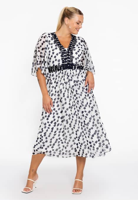 Jurk met stippenprint