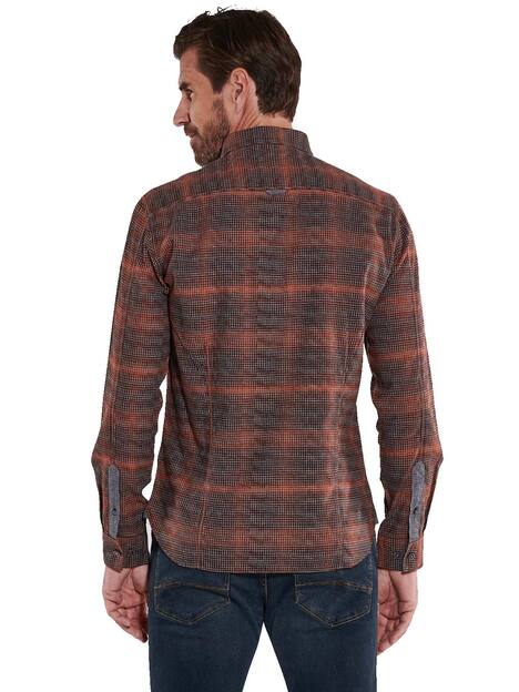 engbers Herren Langarm-Hemd kariert , Rot