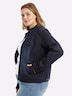 Jeansblazer Jeansjacke in Blousonform Langarm Umlegekragen