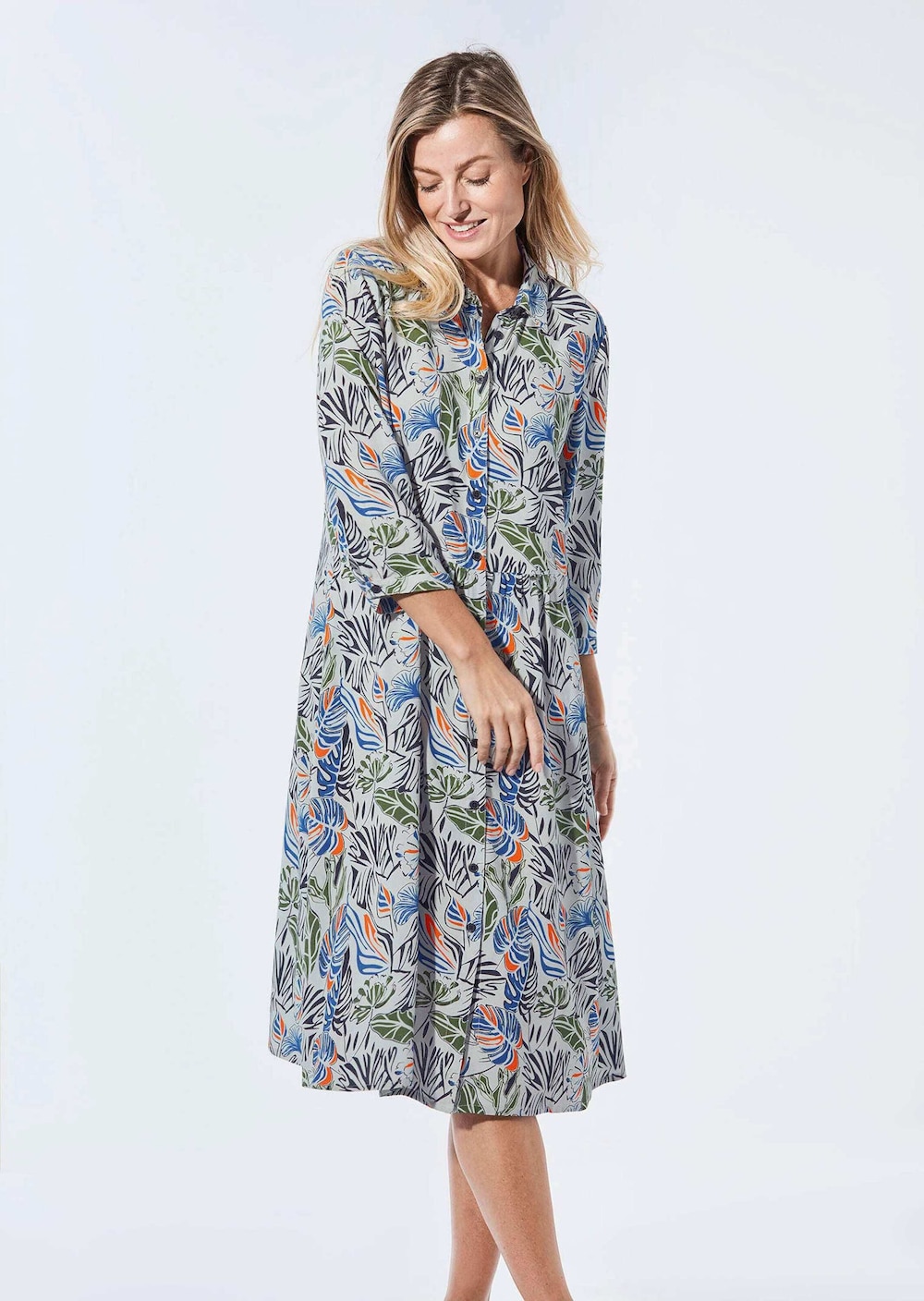 Blusenkleid mit Hemdkragen
