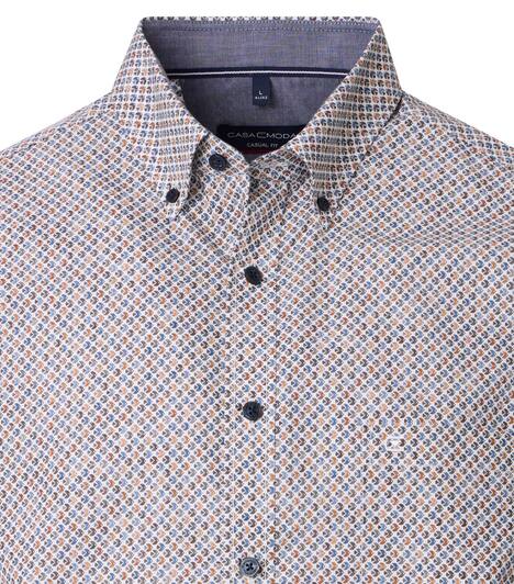 Freizeithemd Kurzarm Print Casual Fit