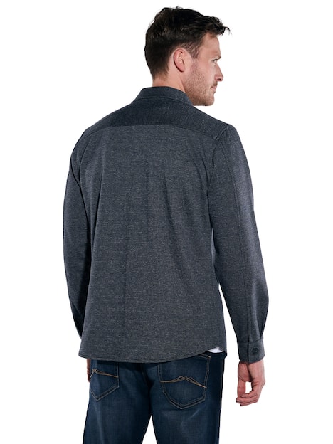 engbers Herren Langarm-Shirt mit Polokragen , Saphirblau