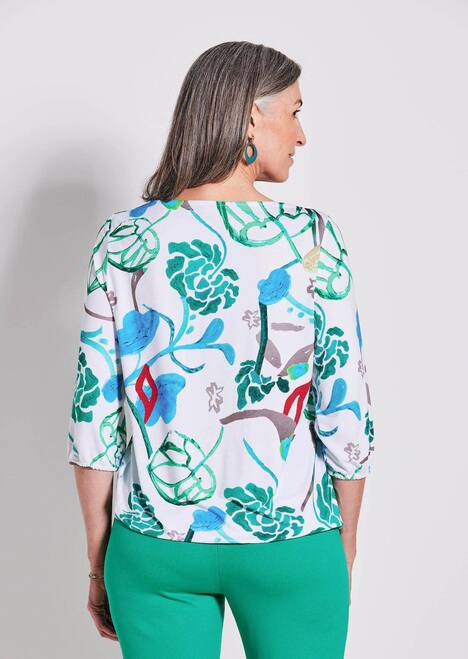 Viskoseshirt mit Allover-Druck