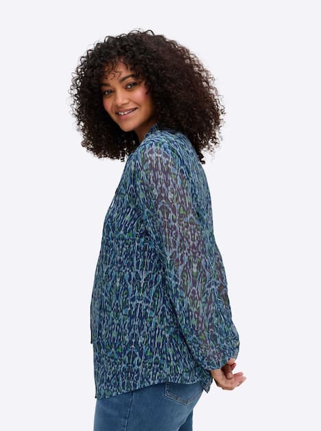 Tunika Langarm Stehkragen