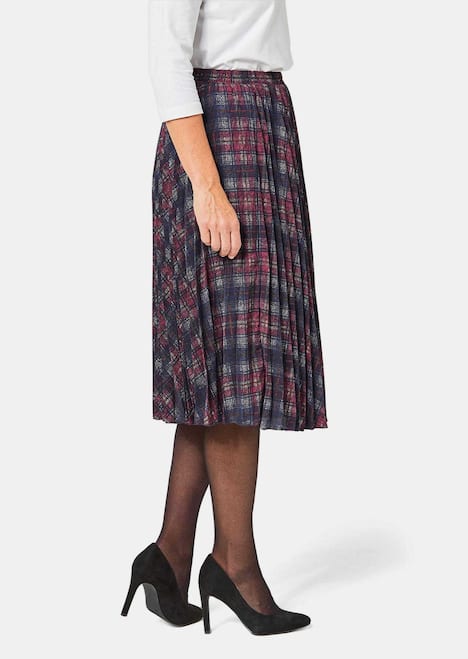 Druckrock in Sonnenplissee-Qualität