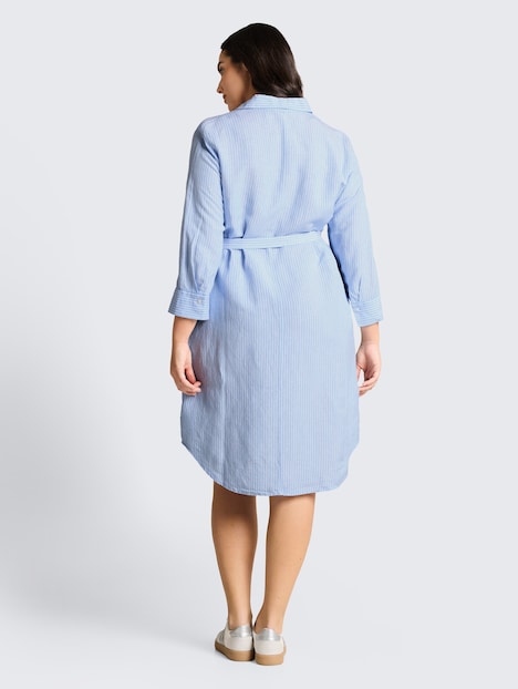 Blusenkleid mit Leinenanteil