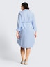 Blusenkleid mit Leinenanteil