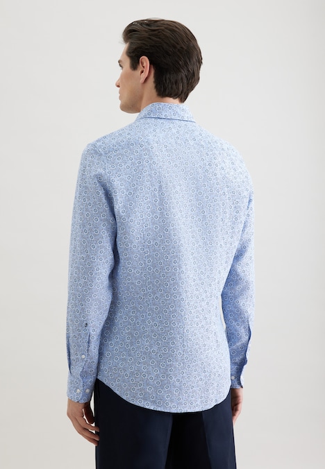Herren Leinenhemd - Druck