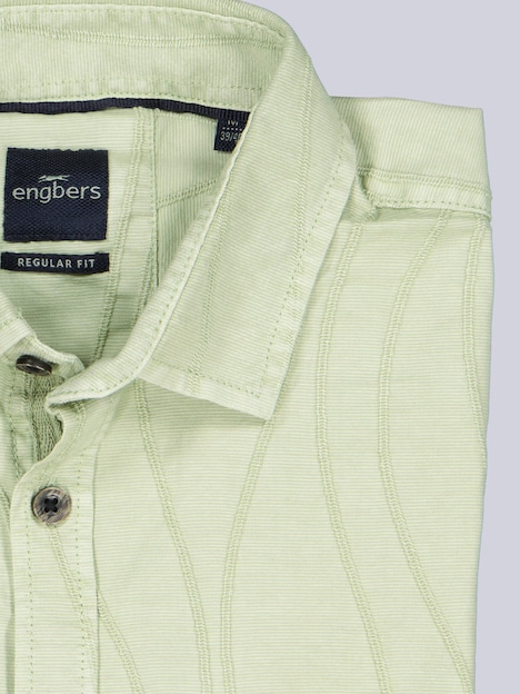 Herren Overshirt mit Comfort-Stretch , Hellgruen