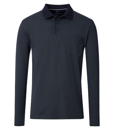 Polo-Shirt Langarm gestreift