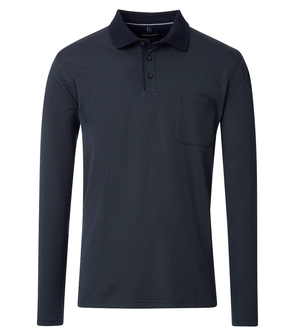 Polo-Shirt Langarm gestreift