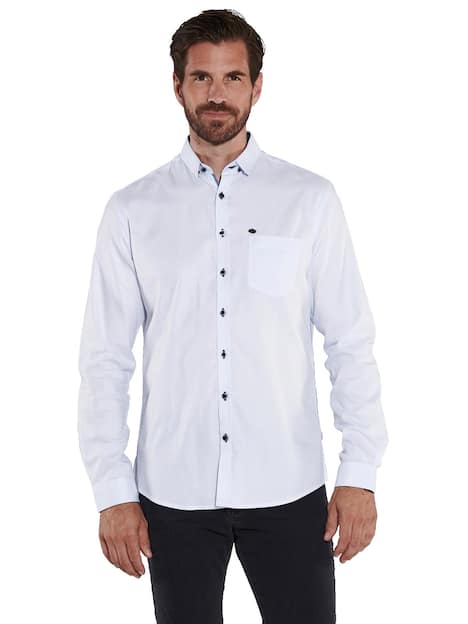 engbers Herren Hemd uni , Hellblau