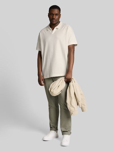 Poloshirt mit Ottoman-Struktur