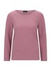 Langarm Melange Jersey-Oberteil