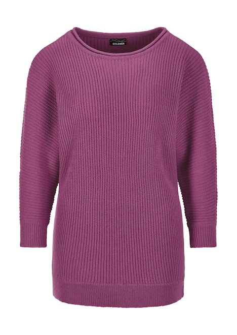 Fledermausärmel-Pullover, Schurwolle