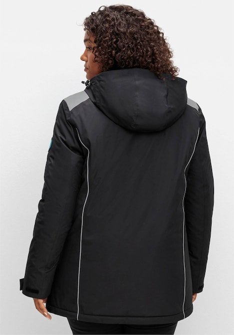 Funktionsjacke Langarm Uni Stehkragen