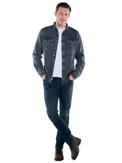 engbers Herren Hemd uni , Saphirblau