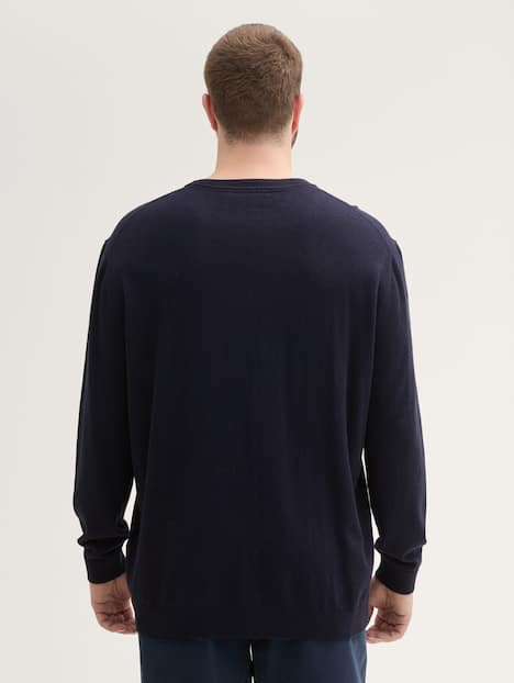 Strickpullover mit recyceltem Kaschmir