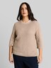 Loose Fit Strickpullover mit Lochmuster