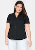 Hemdbluse Kurzarm Uni Hemdkragen